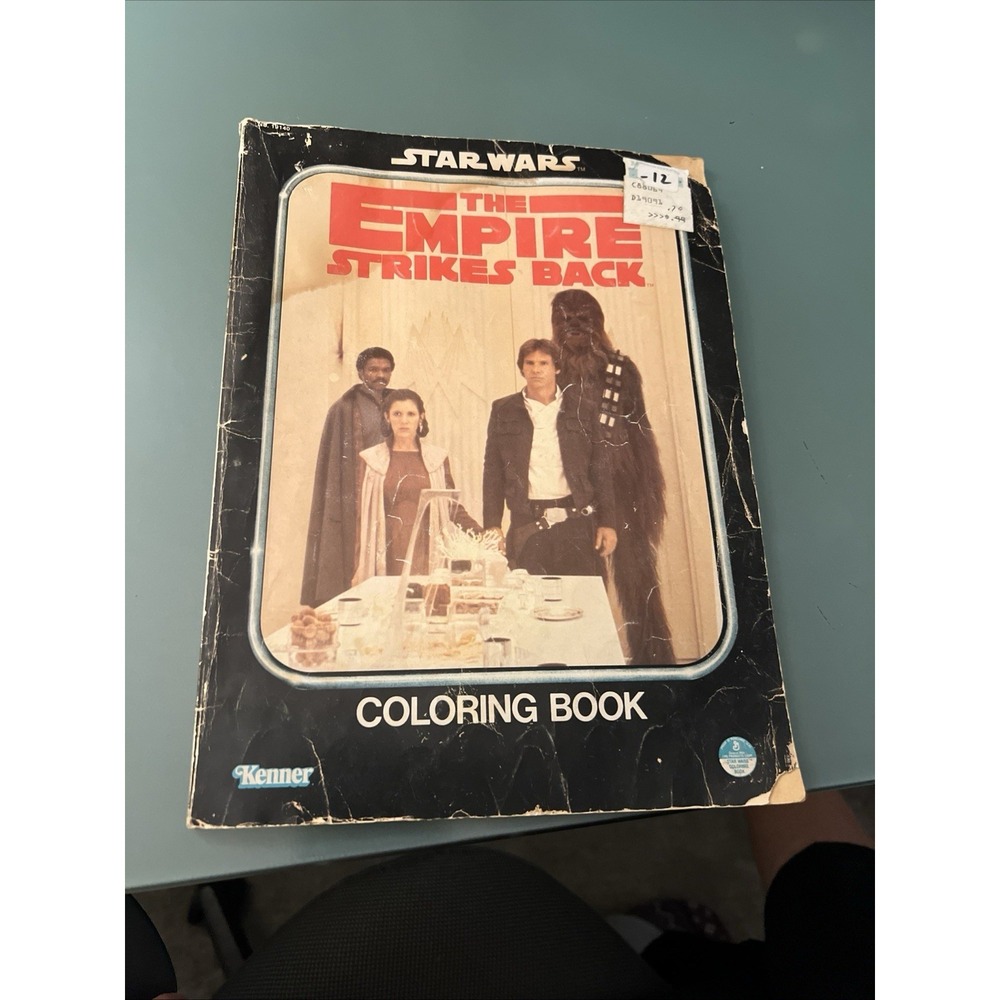 Vintage Star Wars 1980 Kenner Empire Strikes Back #19140 Coloring Book -Used